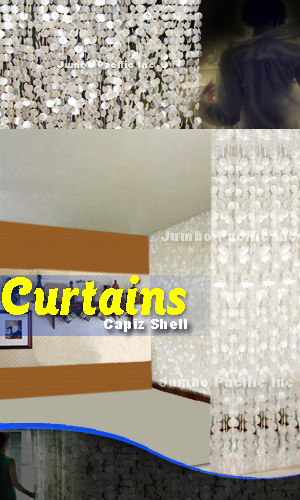 capiz curtain white