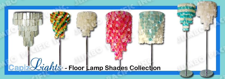 Table Capiz Lamp Shades