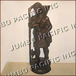 Traveller woman ethnic philippine wood design